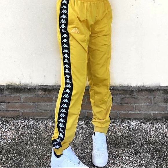 Kappa Pants - YELLOW KAPPA JOGGER